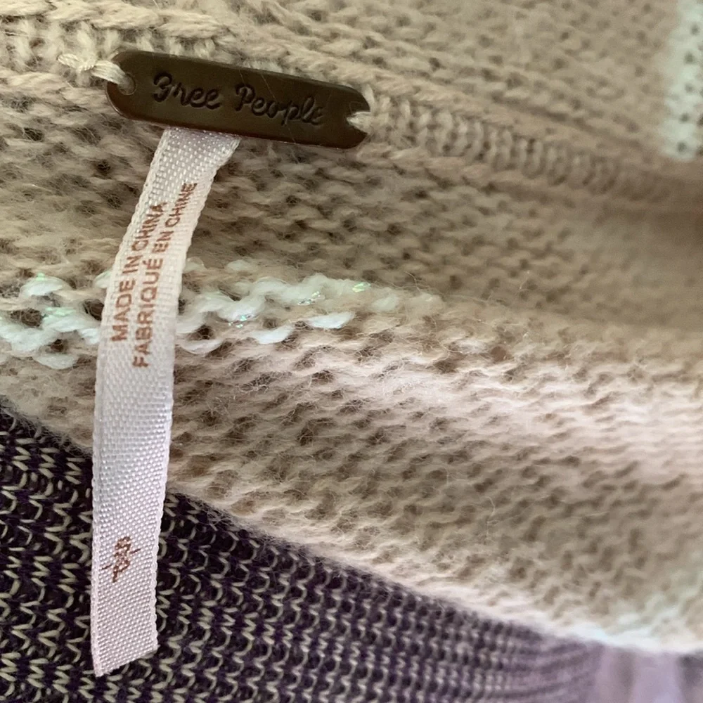 Free People Open Cardigan Shawl Collar Small - Picture 7 of 9